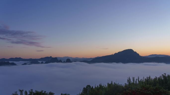 武夷山日出云海风光