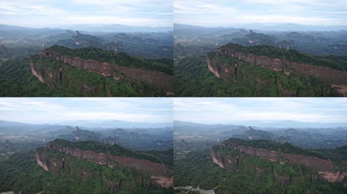 航拍韶关丹霞地貌丹霞山阳元峰长老峰景区