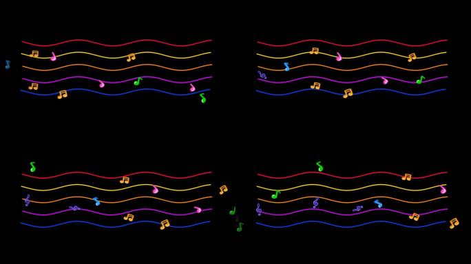 五线谱音符动画
