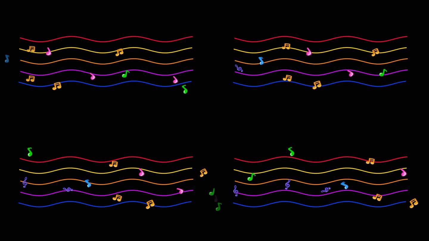 五线谱音符动画