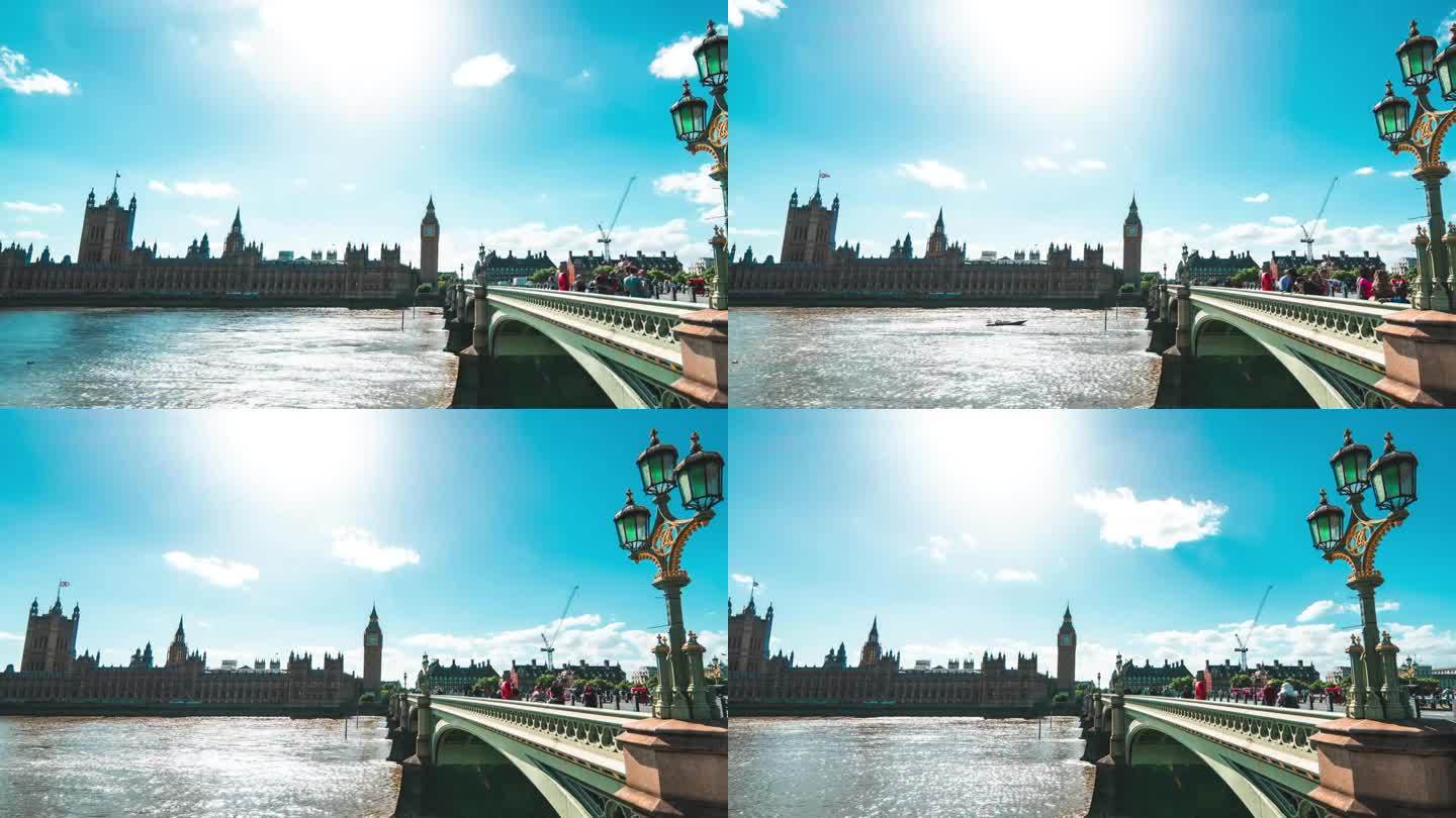 伦敦议会大厦的超延时摄影