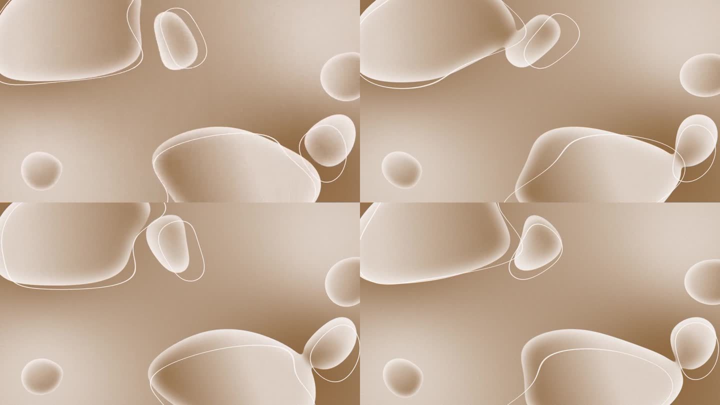 青铜运动背景与浮动的气泡在液体中。