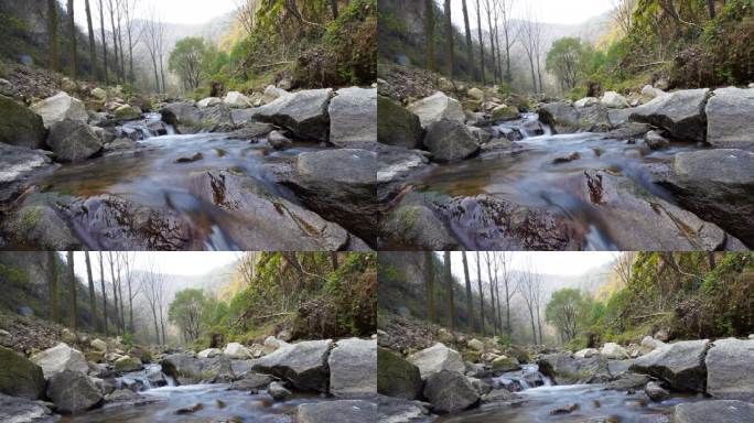溪流延时小溪延时摄像