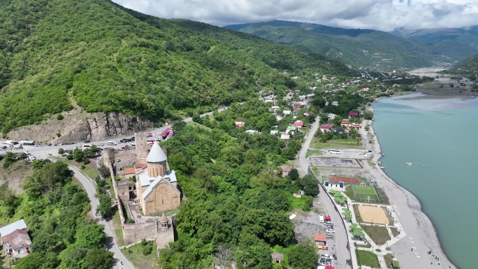 阿纳努里城堡格鲁吉亚第比利斯航拍侧景