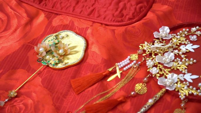 中式婚礼布置扇子中国风结婚喜庆吉祥