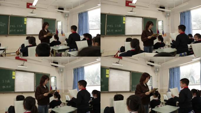小学生 读书 学校 深圳 课堂 阅读