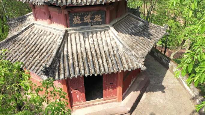 寺庙环绕运镜  榫卯建筑  升格