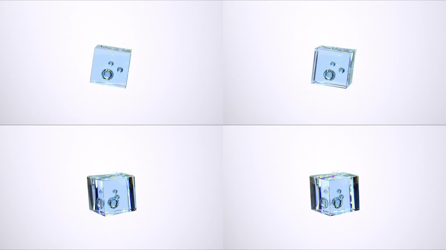 蓝色清晰抽象形状3d渲染抽象运动