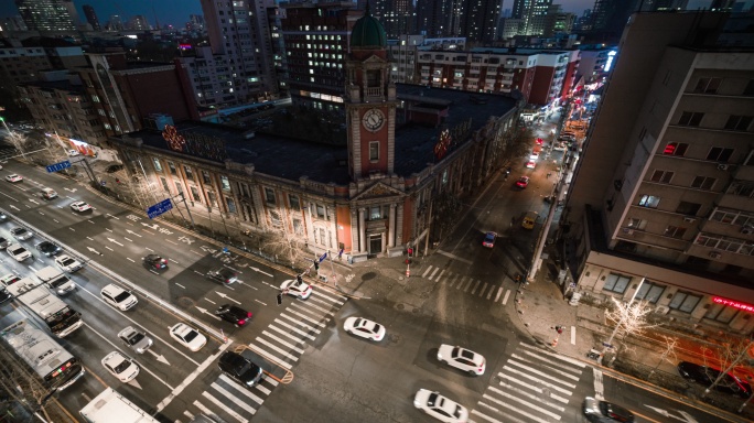 【高清6K】沈阳和平区老建筑街景航拍