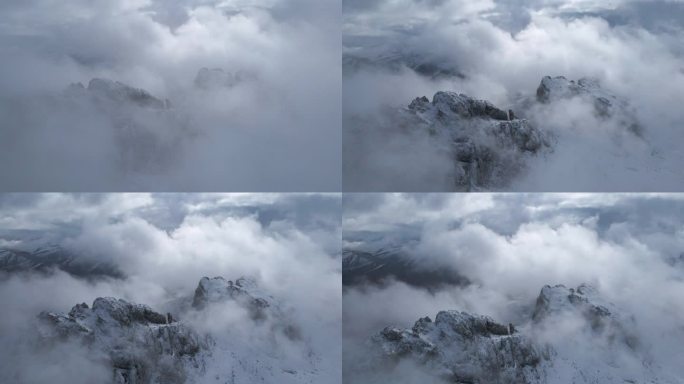 雪山云雾仙境