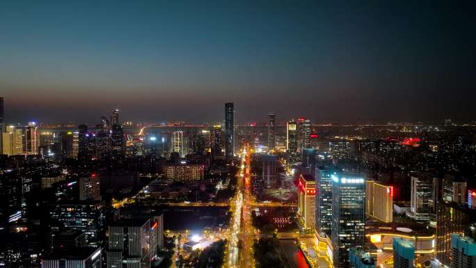 【4分钟】南京河西大街夜景