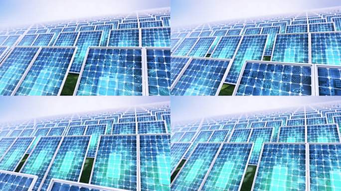 太阳能电池板智能智慧科幻面板光能光电