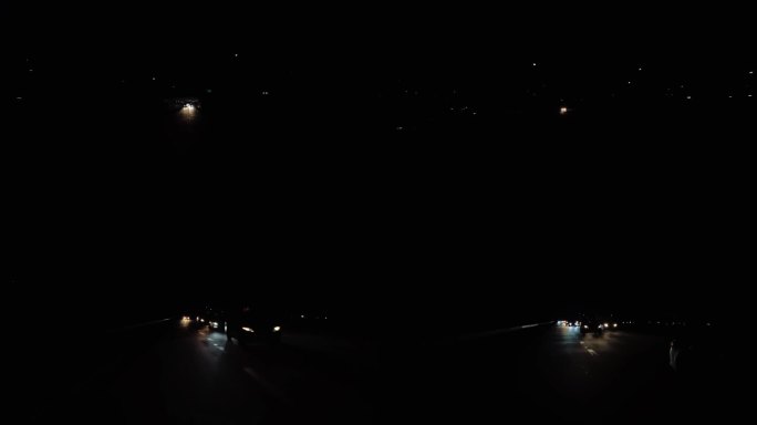 夜间高速公路洛杉矶黑暗驾驶车牌10多摄像头后视隧道加州美国