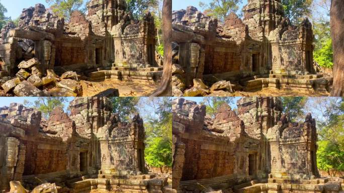 塔索姆，塔索姆，柬埔寨吴哥的一个小佛教寺庙