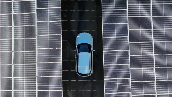 太阳能充电停车场节约能源再生能源绿色能源