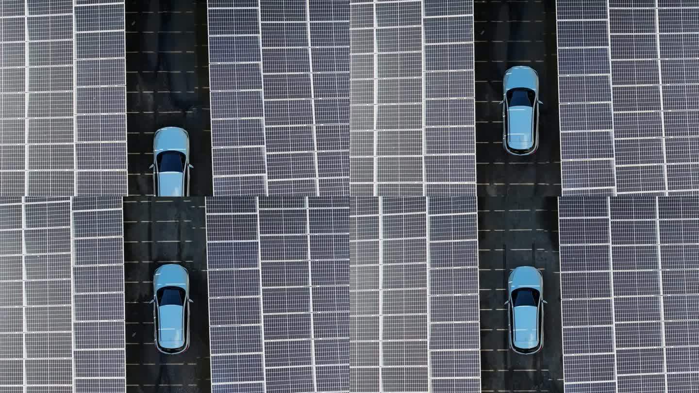 太阳能充电停车场节约能源再生能源绿色能源
