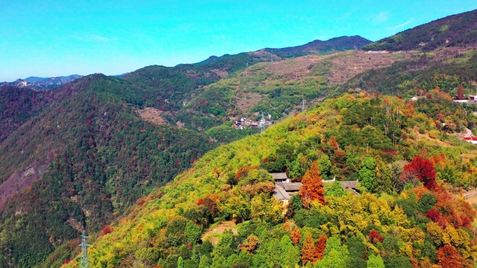 天台山国清寺山顶，金地岭，霞客古道