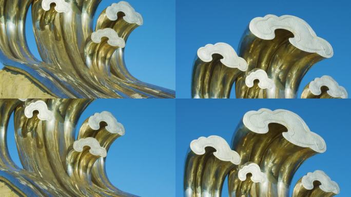 海浪雕塑