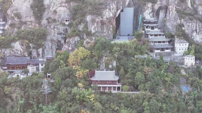 台州温岭新河长屿硐天航拍