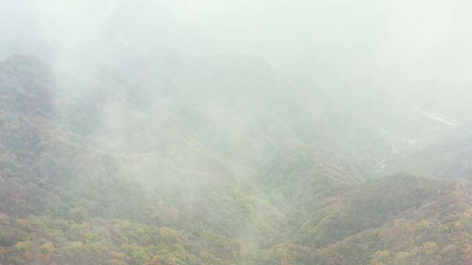 秦岭山脉秋季风景