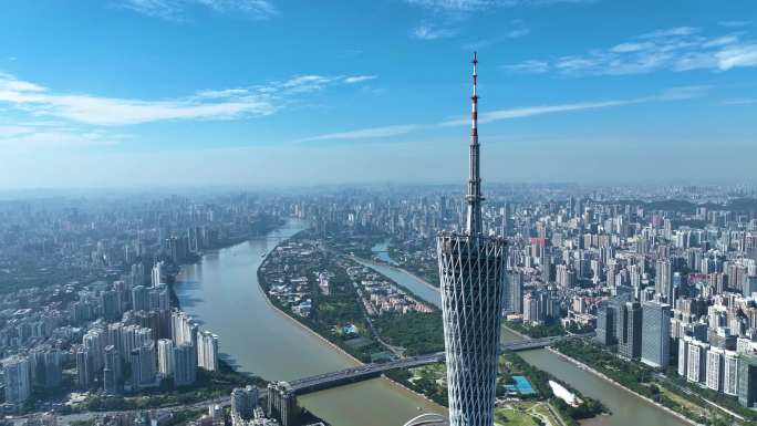 广州城市大景空镜头（高质量精选）