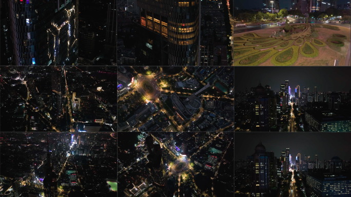 【4K60帧】南京紫峰大厦夜景航拍