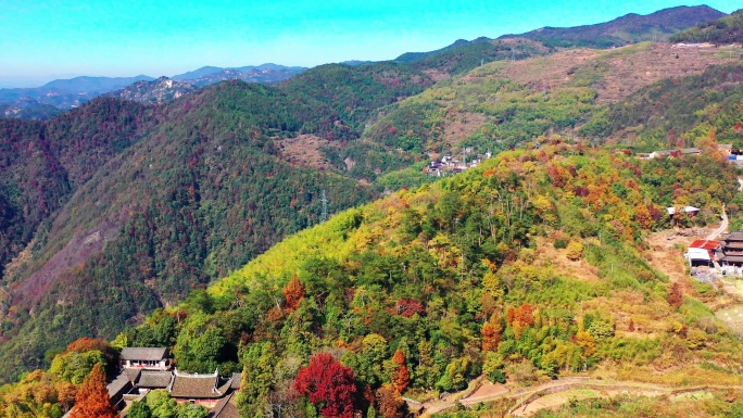 天台山国清寺山顶，金地岭，霞客古道