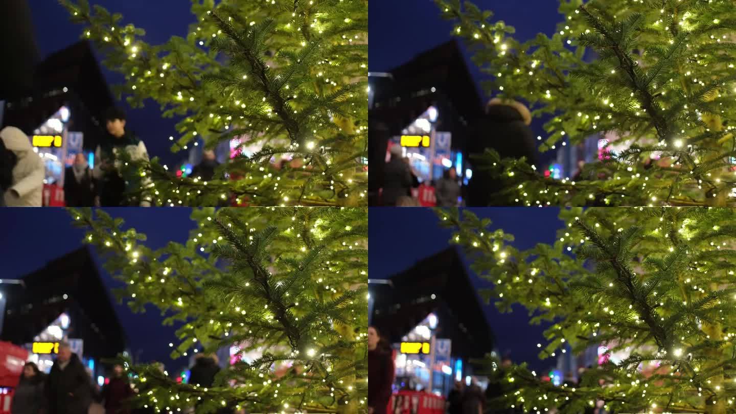 杜塞尔多夫，德国——2022年12月13日:街上的圣诞气氛