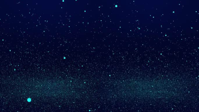 蓝色的小点在深蓝色的渐变背景上闪闪发光，从中间扩散开来。垂直抽象星星背景派对或圣诞假期和新年的概念与