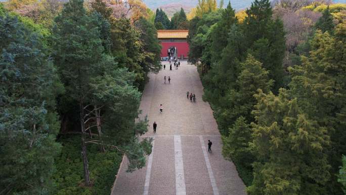 南京中山陵航拍