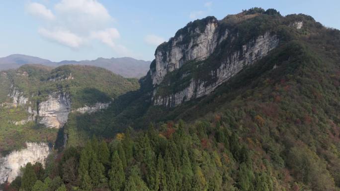 四川绵阳戴天山4K航拍无人机