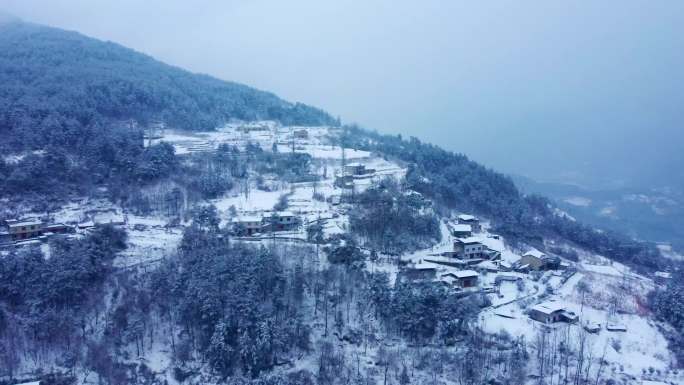 乡村雪景 大美乡村