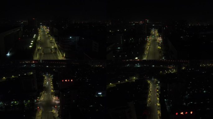航拍山西晋城夜景