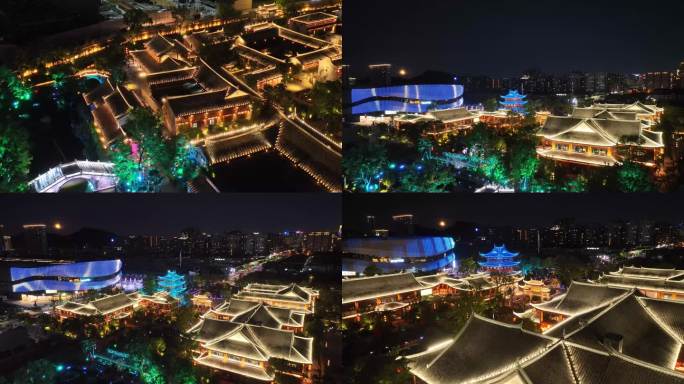 台州城市大景葭沚老街宝龙城夜景4