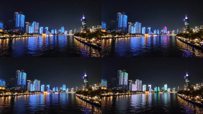 珠江夜景一河两岸
