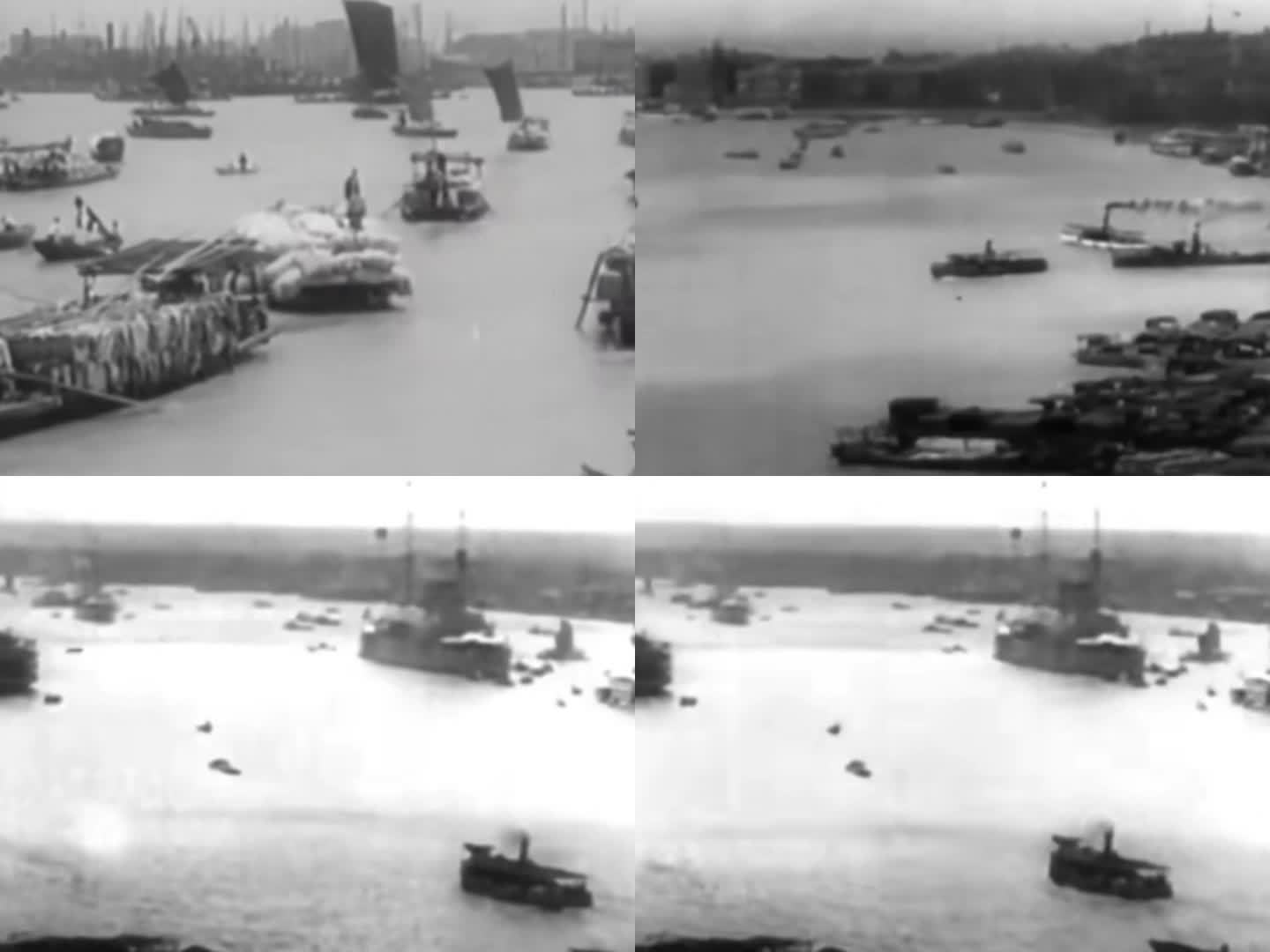 老上海 黄浦江 商船 水运 交通运输
