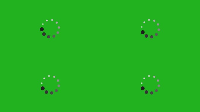 缓冲符号绿屏运动图形