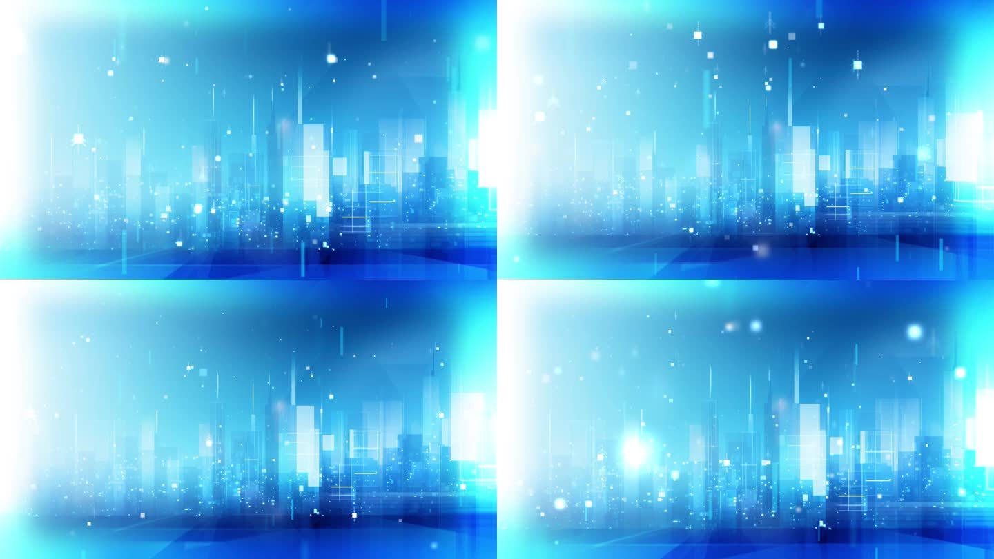 蓝色企业背景环高科技背景城市6G