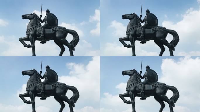 【4K】蠡湖中央公园骑士雕塑延时