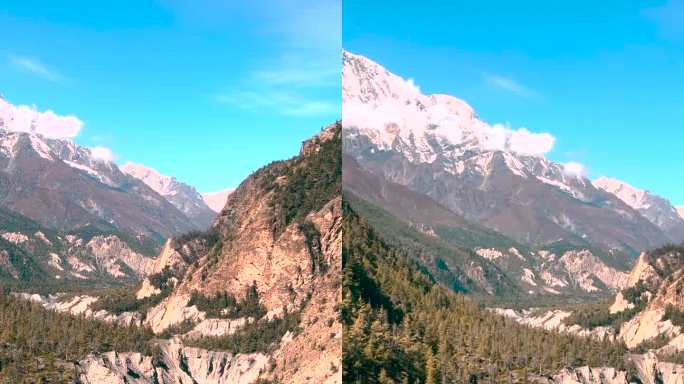 尼泊尔安纳普尔纳环线的风景