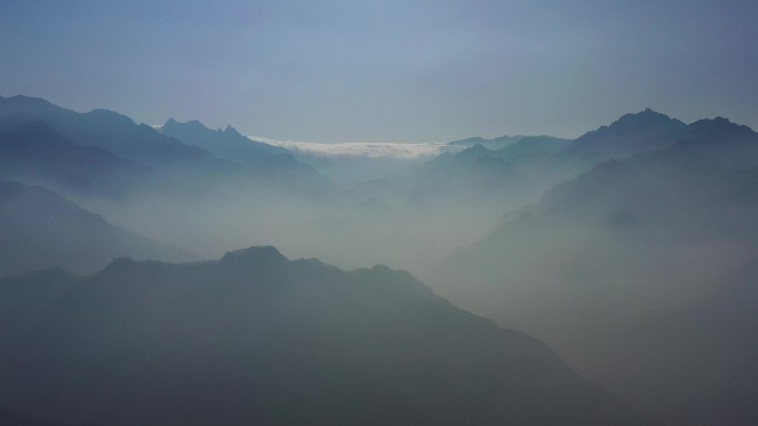 秦岭山脉秋季风景