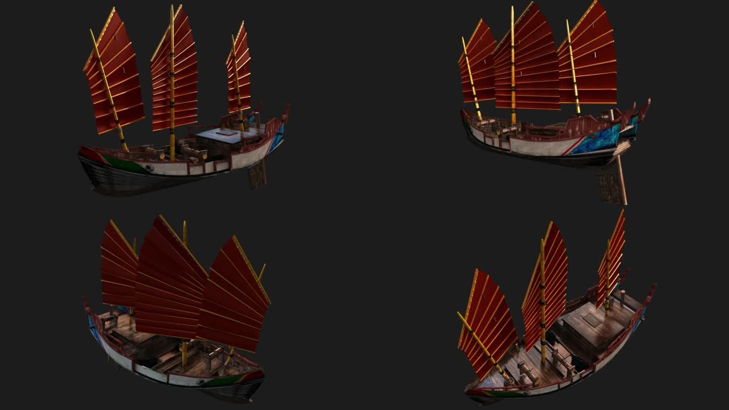 福建福船三维模型