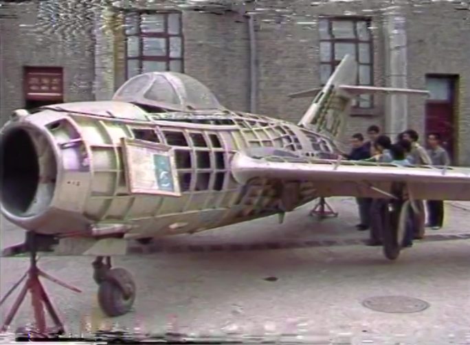80年代西安航空馆退役歼6飞机实拍素材