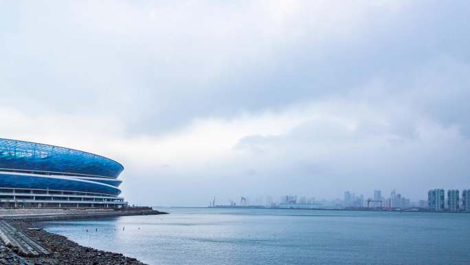 海面雪景