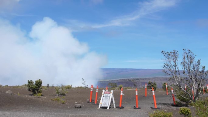 2023年9月的基拉韦厄火山喷发拍摄了东部火山口的9月11日