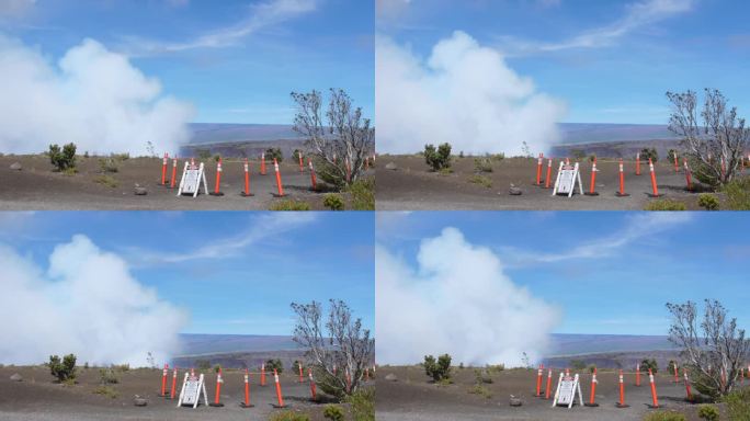 2023年9月的基拉韦厄火山喷发拍摄了东部火山口的9月11日