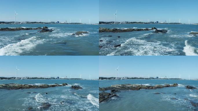 海浪海岸发电风车