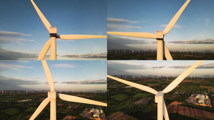 风能，可持续能源，特写镜头