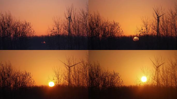 冬日日出延时