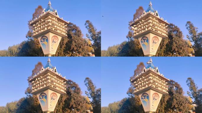 飞翔的鸽子蓝天翱翔